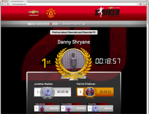 Skills Challenge Scoreboard screengrab